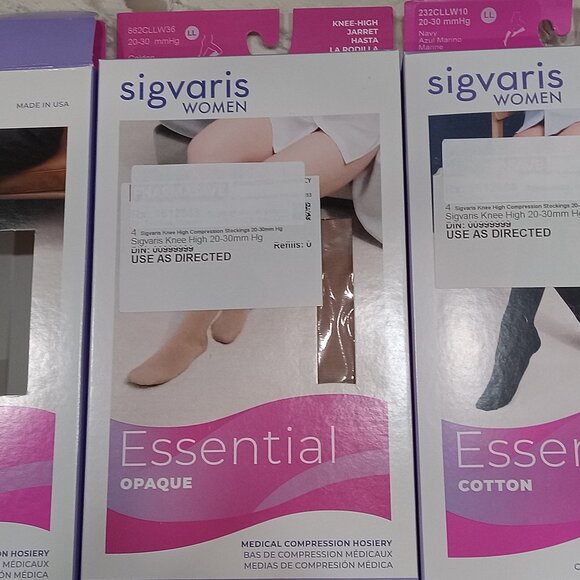 MEDICAL COMPRESSION /HEALTH NWT MICROFIBER STOCKINGS L or XL - Picture 1 of 8
